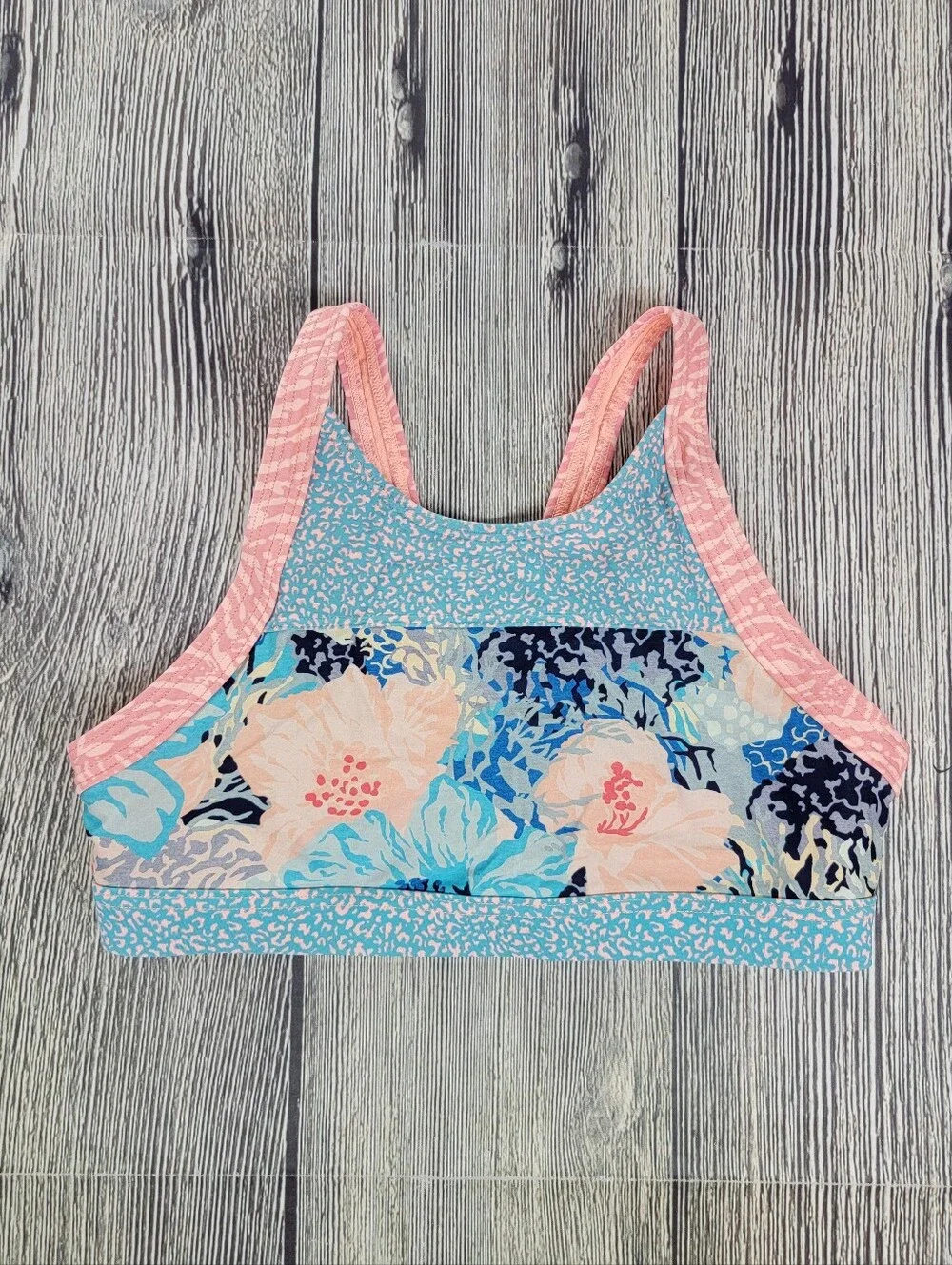 Athleta Girl Bora Bora Floral Bikini Top